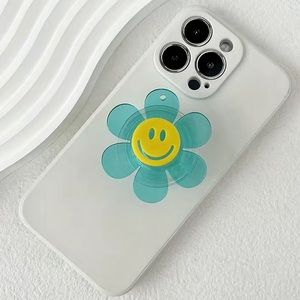 🆕 Flower Child Smiley Pop Socket Phone Attachment